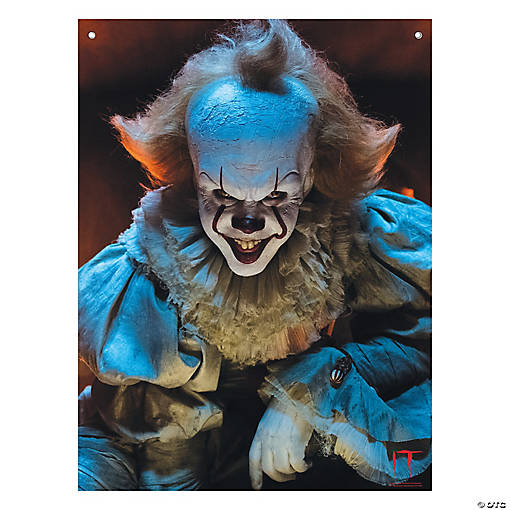 3 Ft. x 4 Ft. IT Pennywise&amp;#8482; the Clown Polyester Window Backdrop