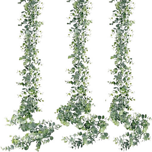 3 Pack Faux Eucalyptus Greenery Garland