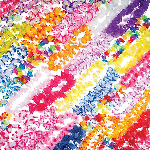 36" - 42" Super Mega Bulk 500 Pc. Polyester Lei Assortment