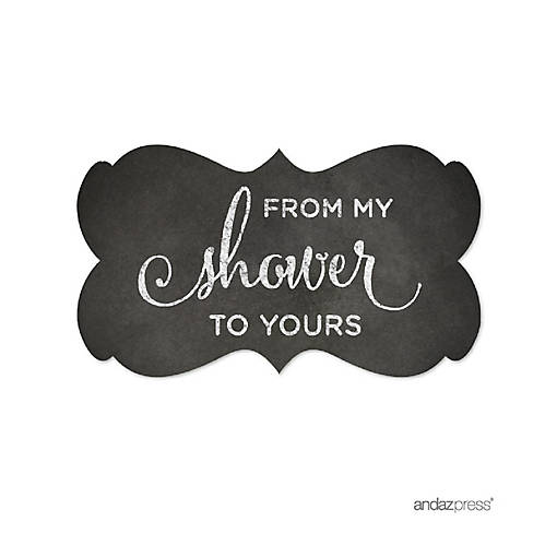 36 From My Shower Chalkboard Frame Label