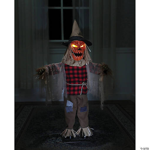 36" Twitching Scarecrow Animated Prop