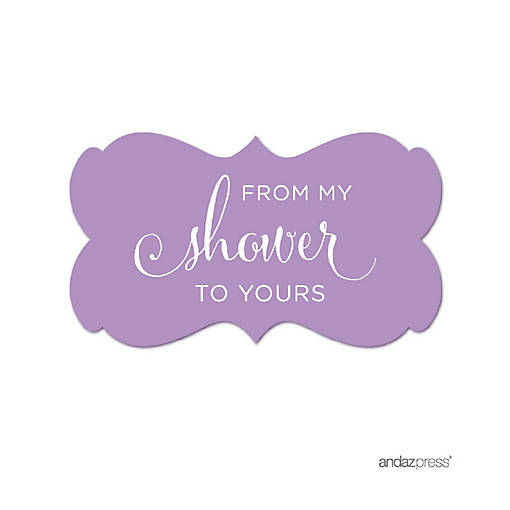 36PK From My Shower Lavender Frame Label
