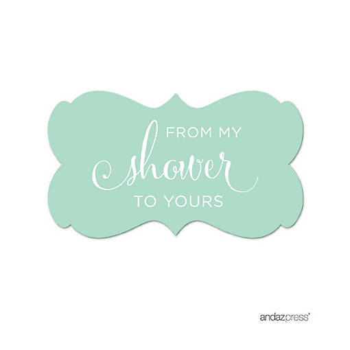 36PK From My Shower Mint Frame Labels
