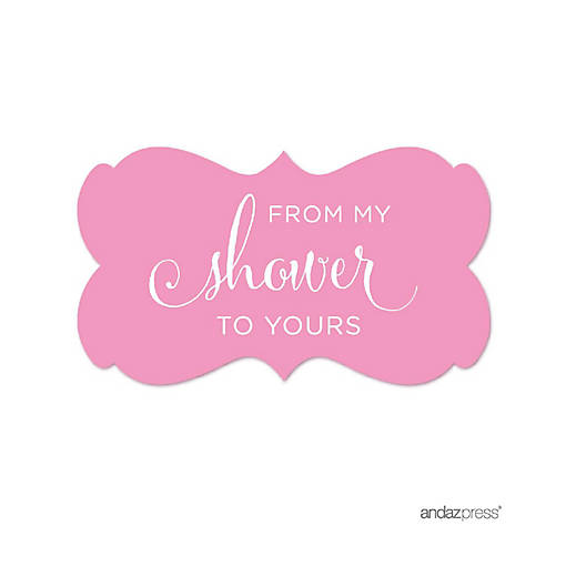 36PK From My Shower Pink Frame Labels