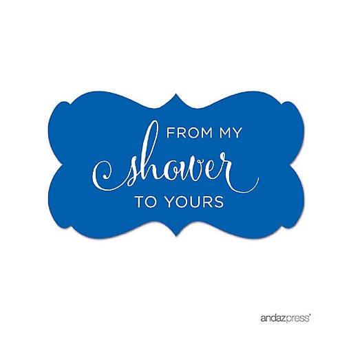 36PK From My Shower Royal Frame Labels
