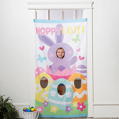 39" x 72" Easter Whimsy Polyester Photo Booth Backdrop Door Banner