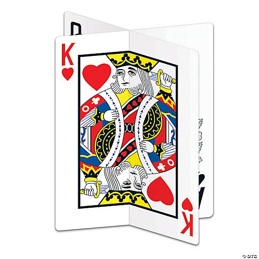 3D Playing Card Centerpiece