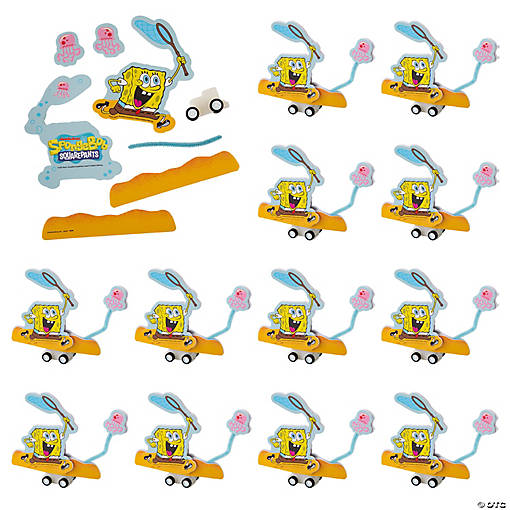 4 3/4" SpongeBob Squarepants&amp;#8482; Pull-Back Foam Craft Kit - Makes 12