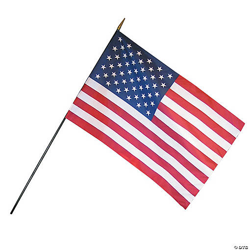 (4 Ea) Us Classroom Flags - 12" x 18"