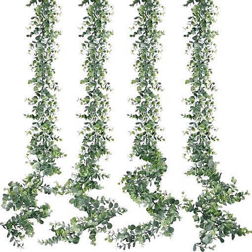 4 Pack Faux Eucalyptus Greenery Garland