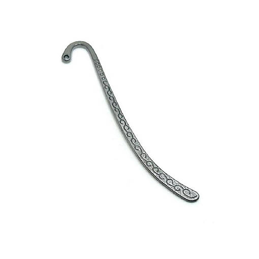 4 Pcs Gray Bookmark Base with Scrolls