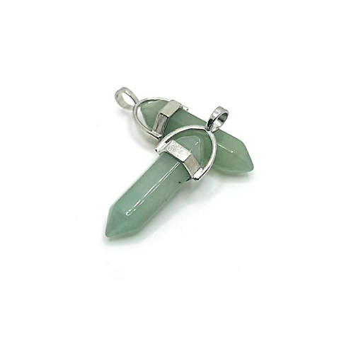 4 Pcs Green Quartz Pendants