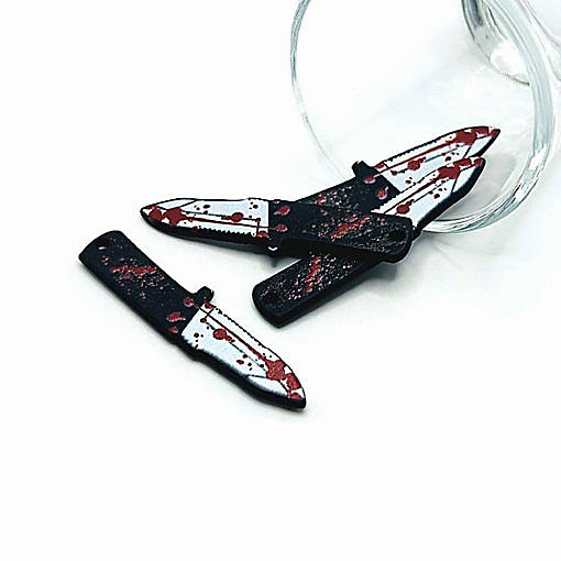 4 Pcs Halloween Knife Pendants