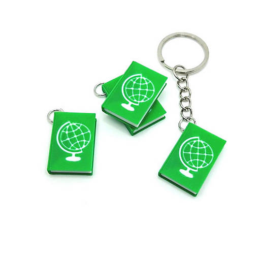 4 Pcs History Teacher Book Keychains