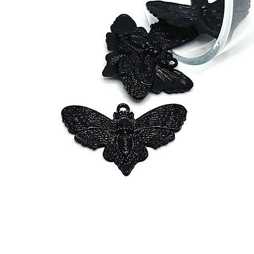 4 Pcs Large Deaths Head Moth Charms