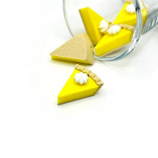 4 Pcs Lemon Meringue Pie Charms