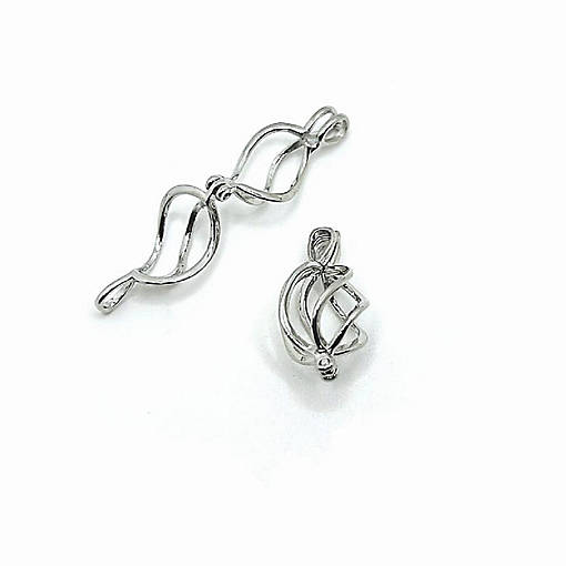 4 Pcs Silver Spiral Diffuser Lockets