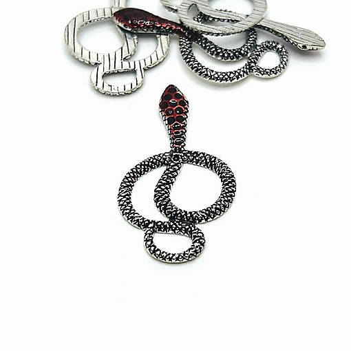 4 Pcs Snake Connector Charms