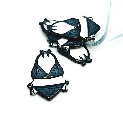 4 Pcs Spooky Bathing Suit Charms