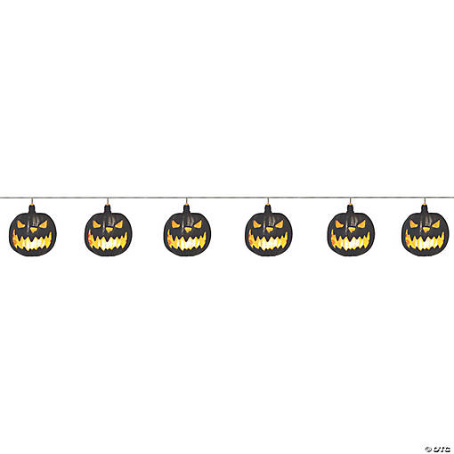 40" Pumpkin Jack-o-Lantern String Lights