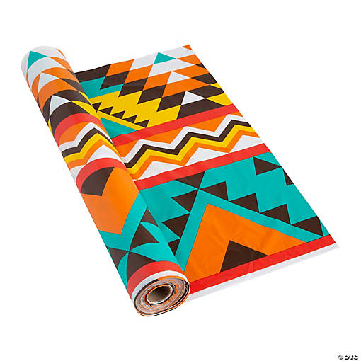 40" x 100 ft. Southwest Pattern Plastic Tablecloth Roll