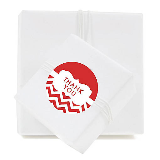 40PC Chevron Frame Red, Thank You