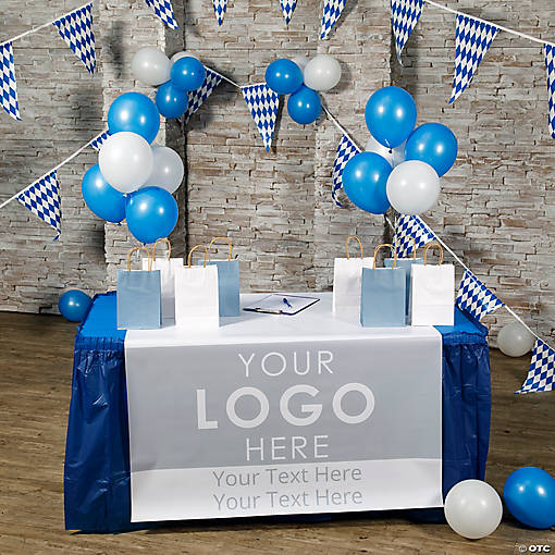 46" x 72" Personalized Custom Image Vinyl Table Runner