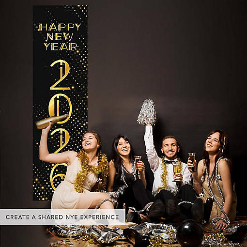 47x13 Vertical Confetti Hanging Banner
