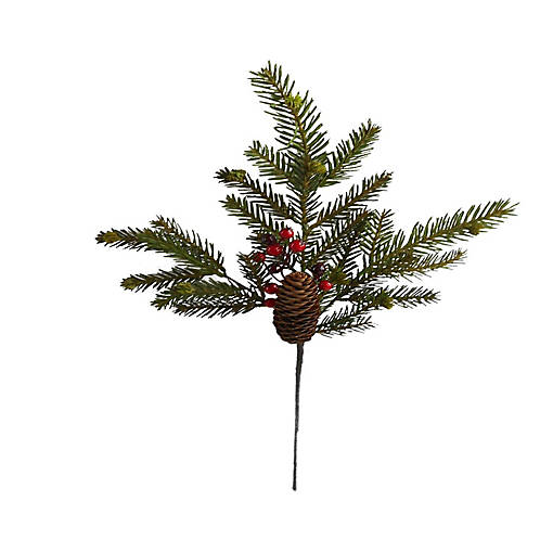 4PC Artificial 20" Cypress Spray with Berries &amp; Cones