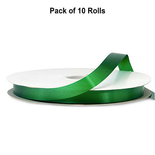 5/8"x100 yard Emerald Polyester Satin Gift Ribbon