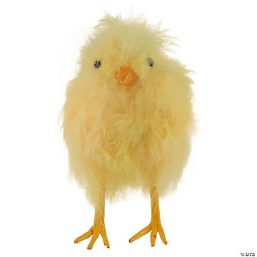 5" Yellow Feather Easter Chick Figure