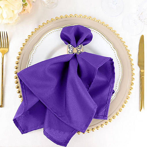 50 pcs 20" Polyester Napkins Table Wedding Party Reception Decorations 