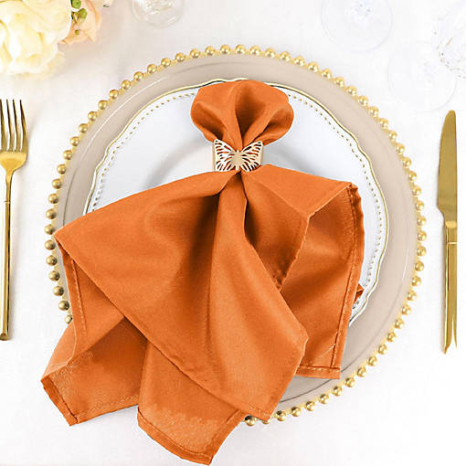 50 pcs 20" Polyester Napkins Table Wedding Party Reception Decorations 