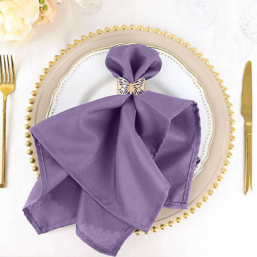 50 pcs 20" Polyester Napkins Table Wedding Party Reception Decorations 