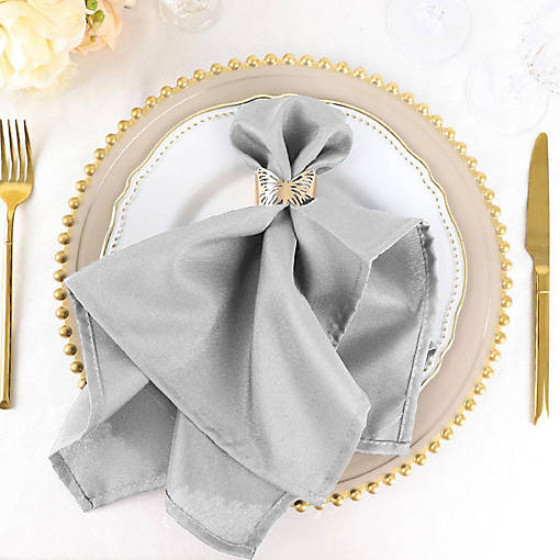 50 pcs 20" Polyester Napkins Table Wedding Party Reception Decorations 