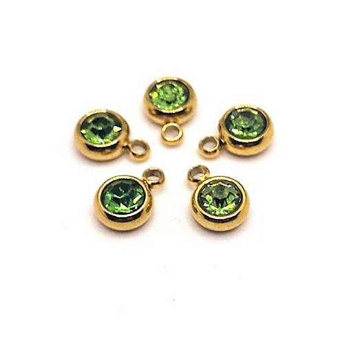 50 Pcs August Green Charms
