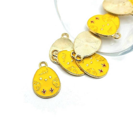50 Pcs Cute Chick Easter Egg Charms