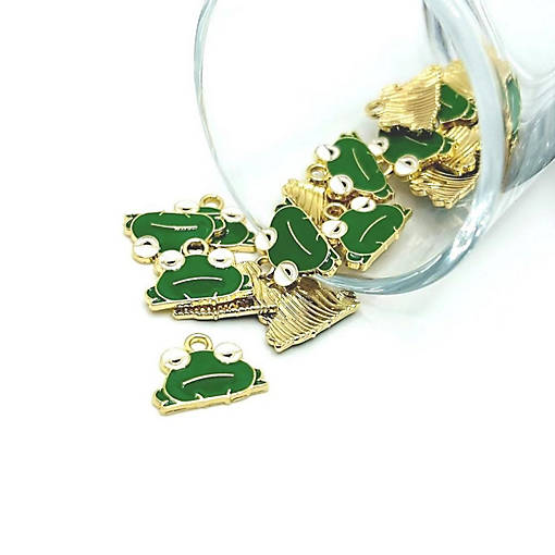 50 Pcs Grumpy Frog Charms