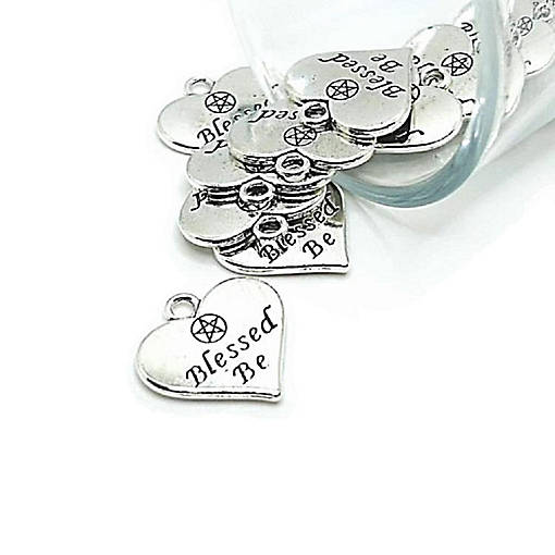 50 Pcs Halloween Blessed Be Charms