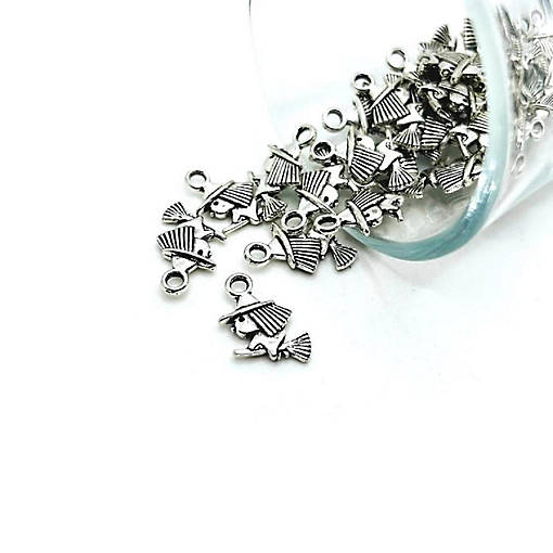 50 Pcs Halloween Tiny Witch Charms