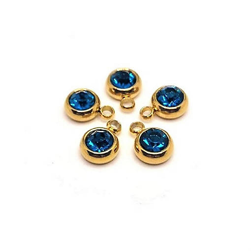 50 Pcs September Blue Charms