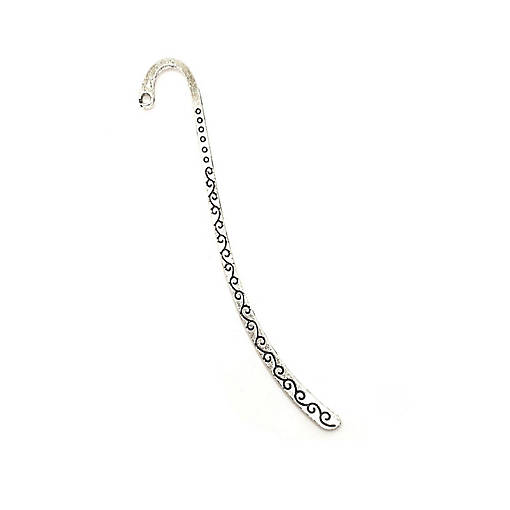 50 Pcs Silver Bookmark Base with Scrolls