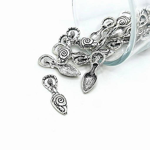 50 Pcs Silver Goddess Charms