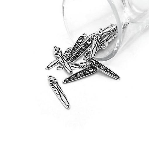 50 Pcs Silver Owl Pendant Charms