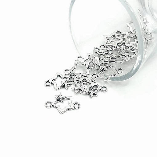 50 Pcs Star Connector Charms