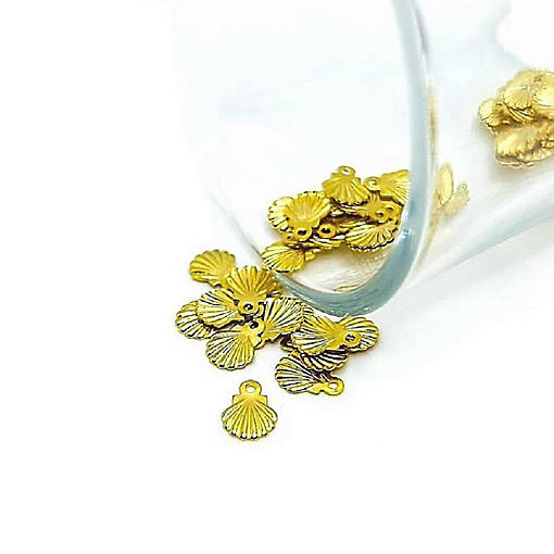50 Pcs Tiny Sea Shell Charms