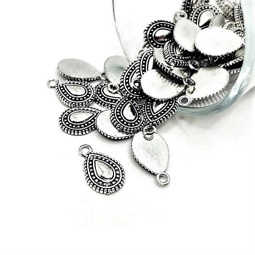50 Pcs Tribal Boho Waterdrop Charms