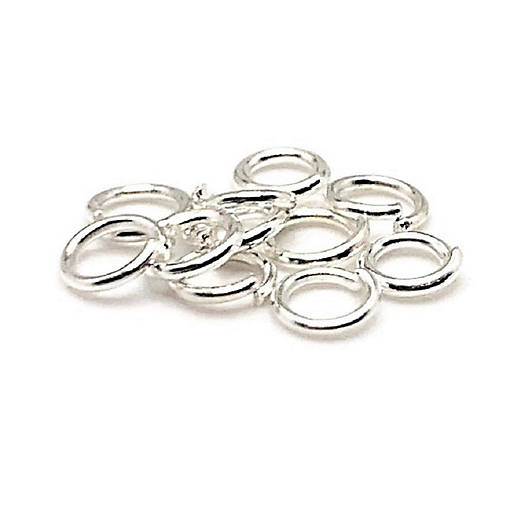 500 Pcs 4mm Silver Open Jump Rings