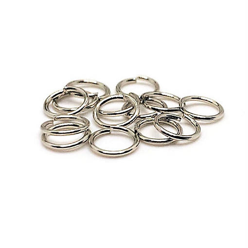 500 Pcs 6mm Silver Open Jump Rings