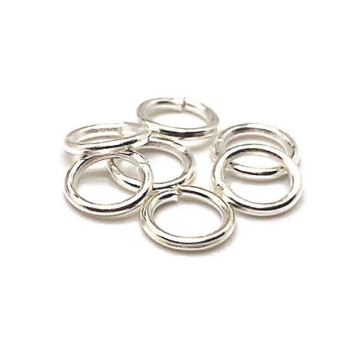 500 Pcs 7mm Silver Jump Rings